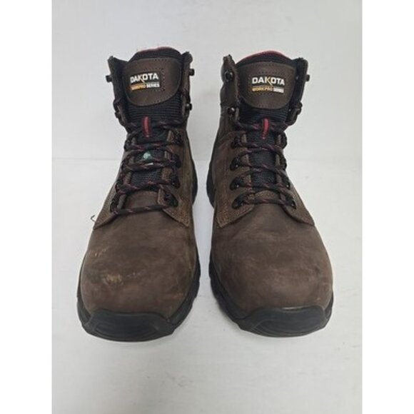 Dakota Men's WorkPro 2400 Steel Toe Mid Cut Safety Hiker Brown Size 12 W/L - Picture 6 of 10